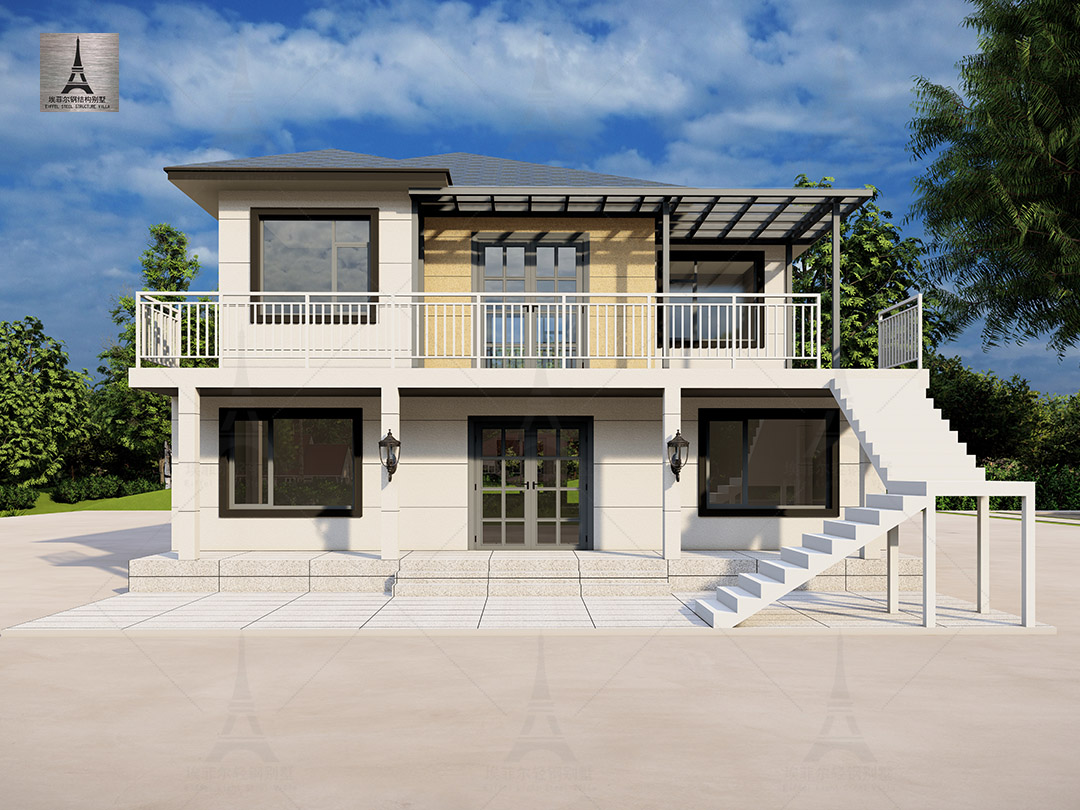 鋼結(jié)構(gòu)別墅實景