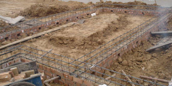 輕鋼結構別墅地基建造第七步:鋼筋施工完成