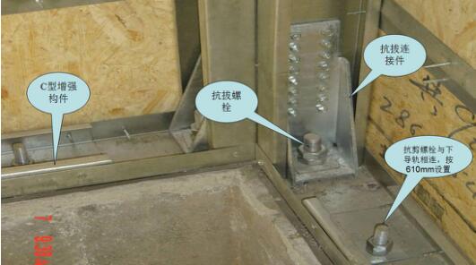 墻體與地基的連接處，進(jìn)行抗剪抗拔處理，這也是抗震防風(fēng)的主要原理